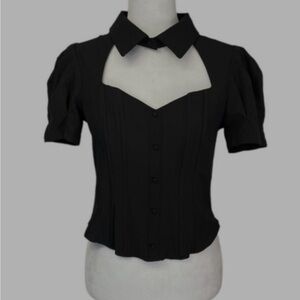 MILK & HONEY | white corset top